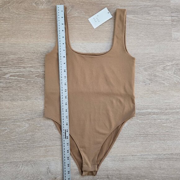 A New Day Women's Seamless Tank Bodysuit Tan Size Small One Piece New With Tags - Picture 4 of 14